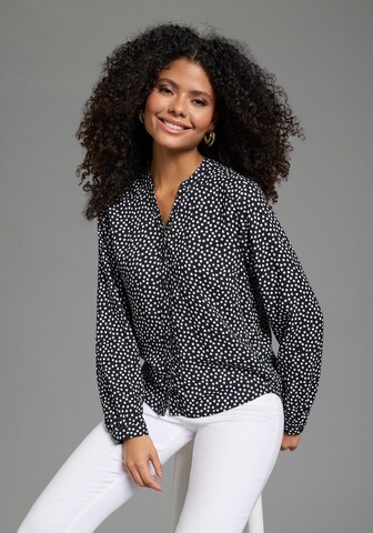 AJC Bluse in Schwarz: Vorderseite