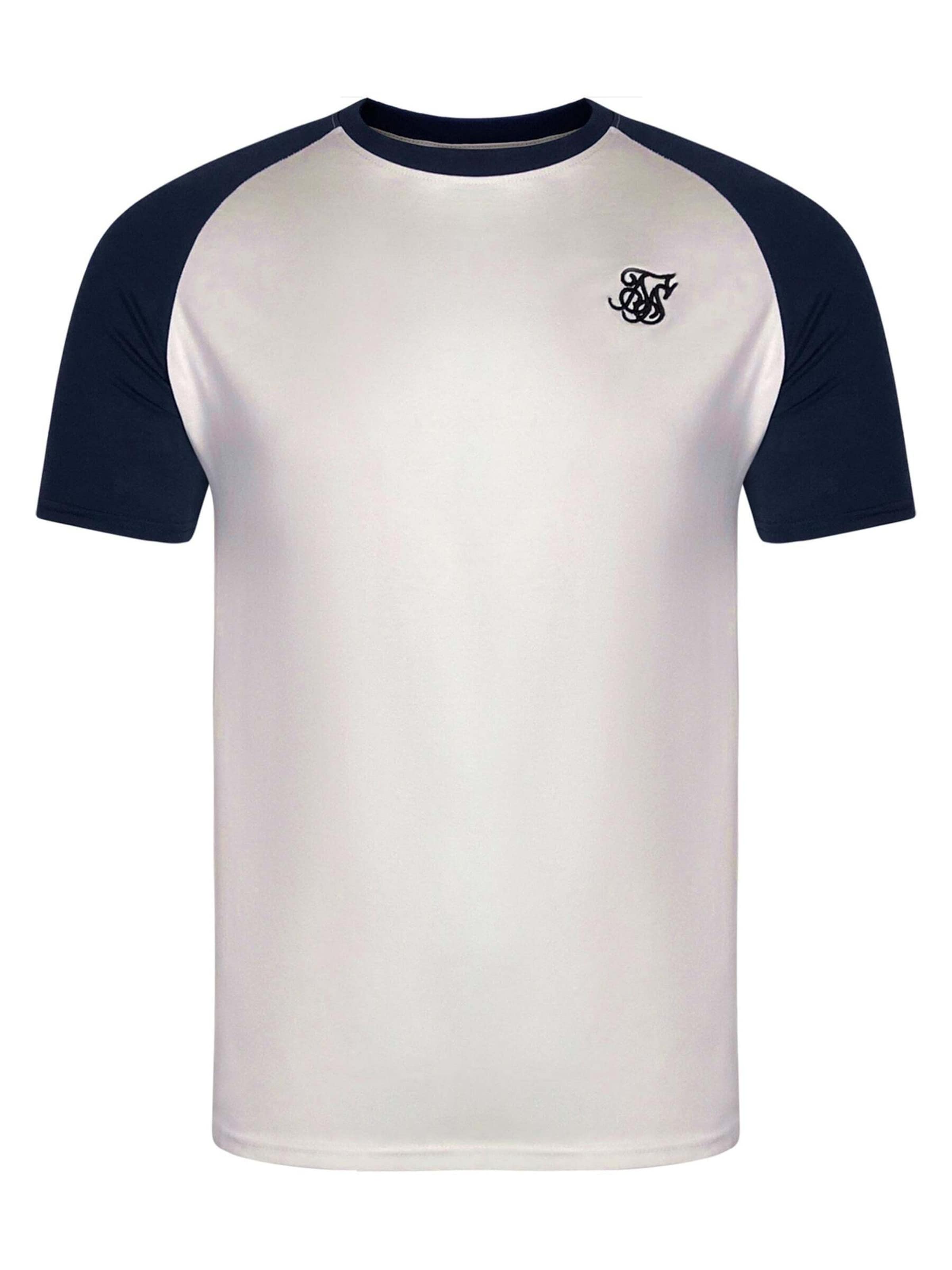 SikSilk Shirt 'Raglan' in Wit