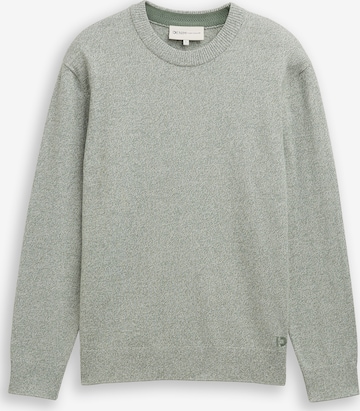 Pull-over TOM TAILOR DENIM en vert : devant