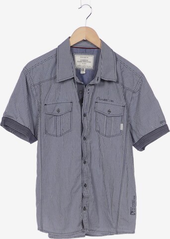 Cordon Button Up Shirt in XXL in Blue: front