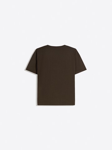 T-Shirt Bershka en marron
