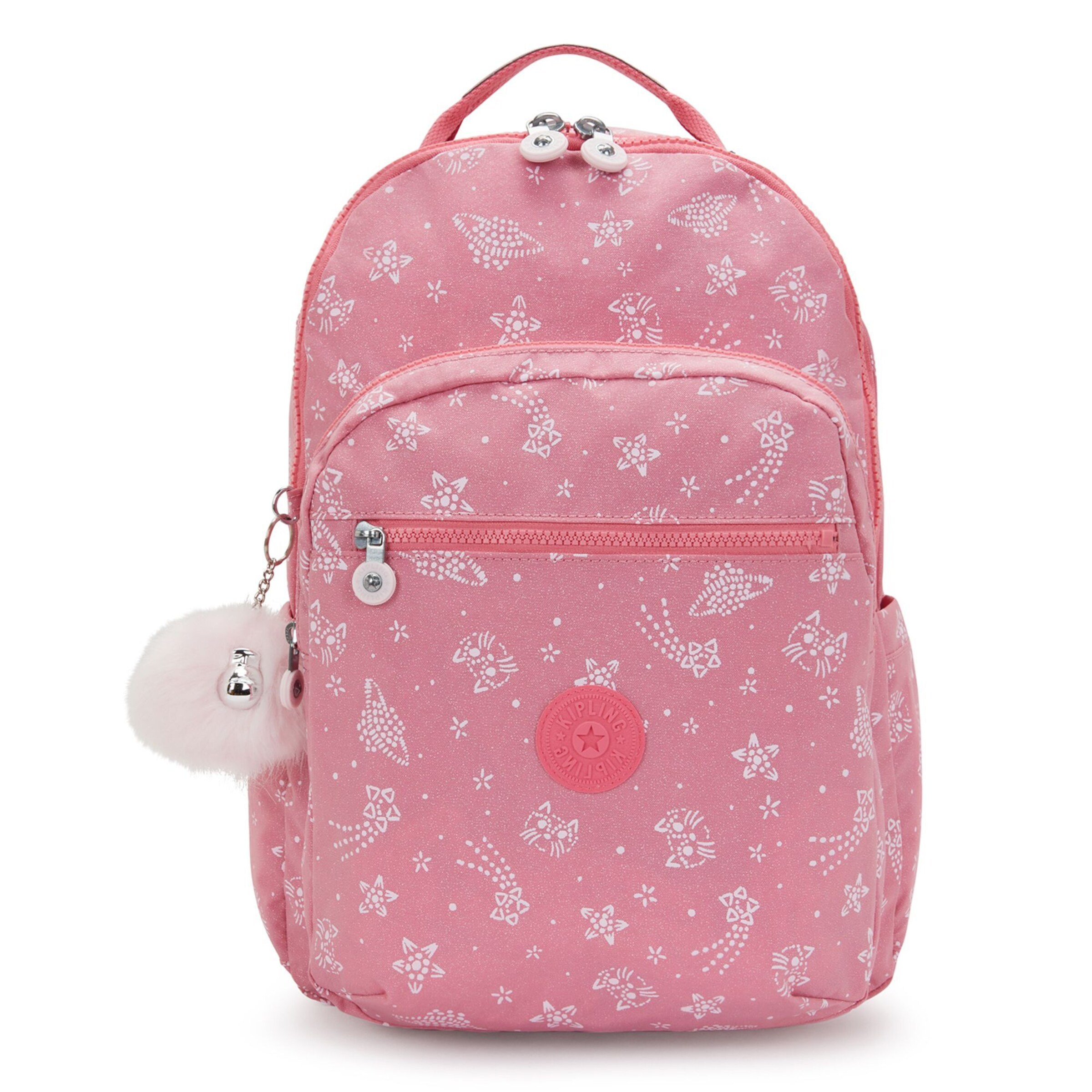 Sac à dos 'Back To School ' KIPLING en rose : devant