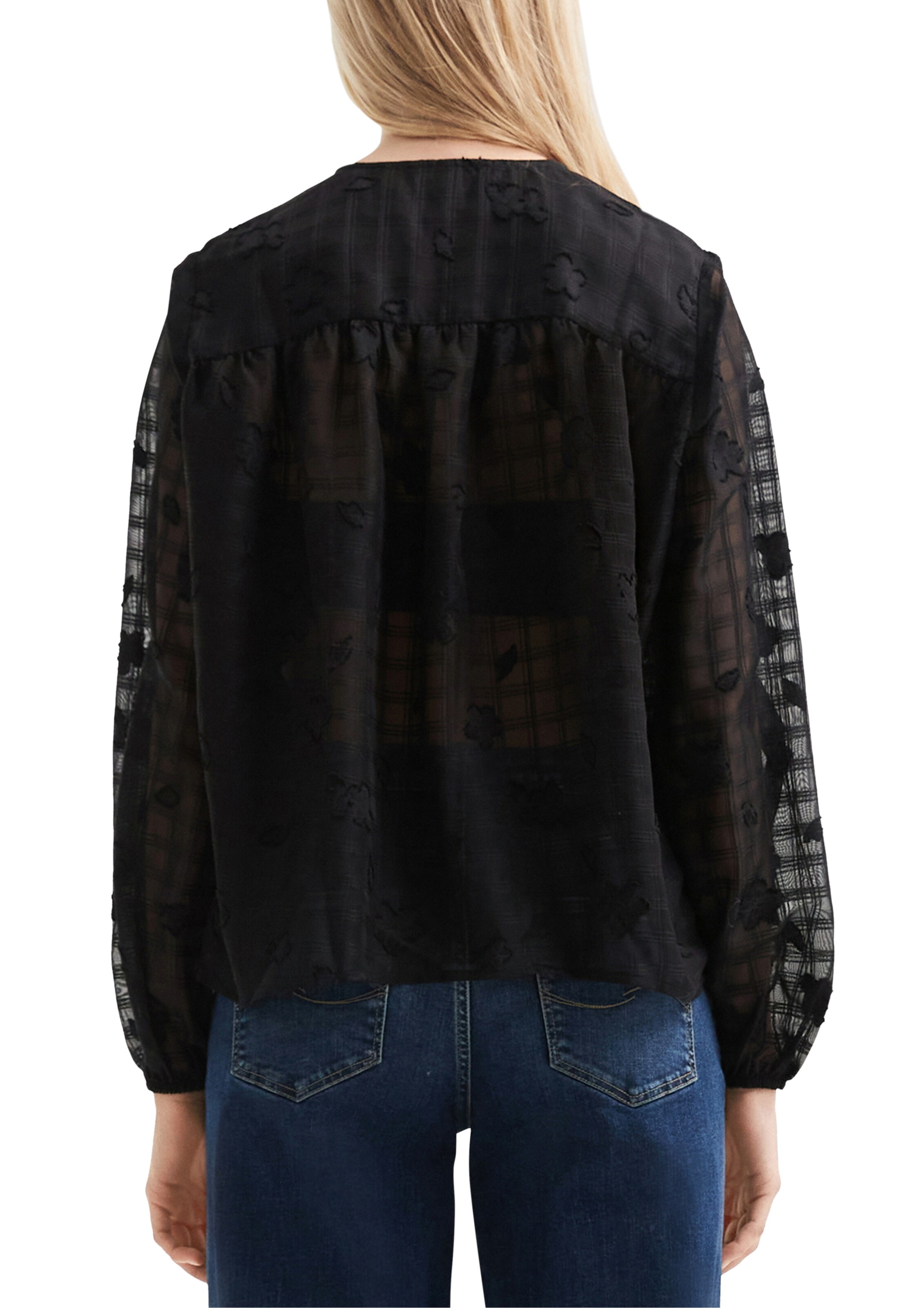 QS Bluse in Schwarz
