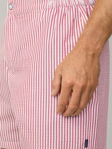 Hackett London Badeshorts in Rot