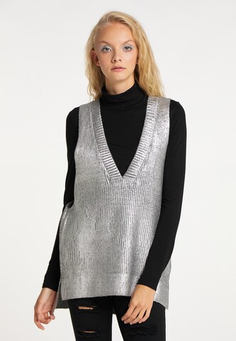 Pullover di myMo ROCKS in argento: frontale