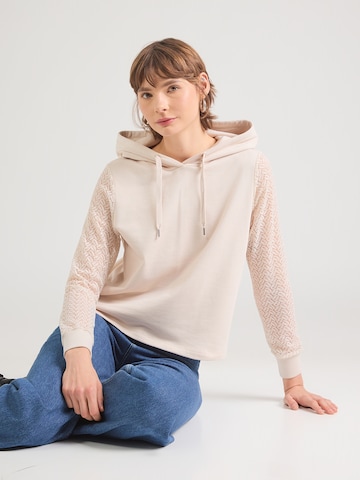 ABOUT YOU Sweatshirt in Beige: Vorderseite
