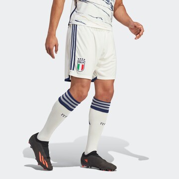 ADIDAS PERFORMANCE Normální Sportovní kalhoty 'Italy 23 Away' – bílá: přední strana