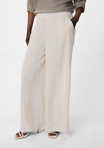 COMMA Wide Leg Hose in Beige: Vorderseite