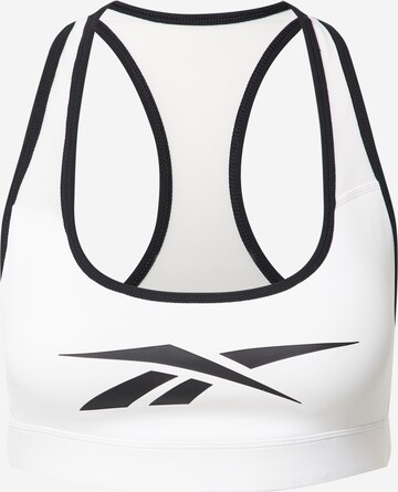 Reggiseno sportivo di Reebok in bianco: frontale