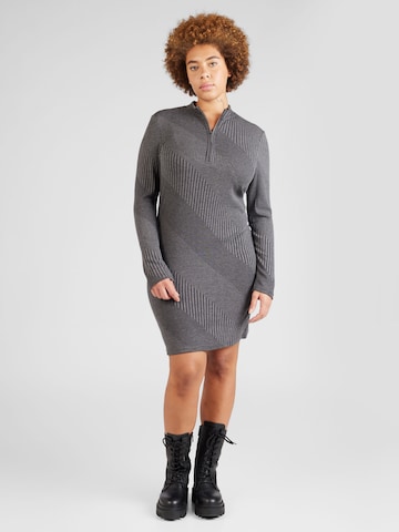 Noisy May Curve Dress 'ASPEN' in Grey: front