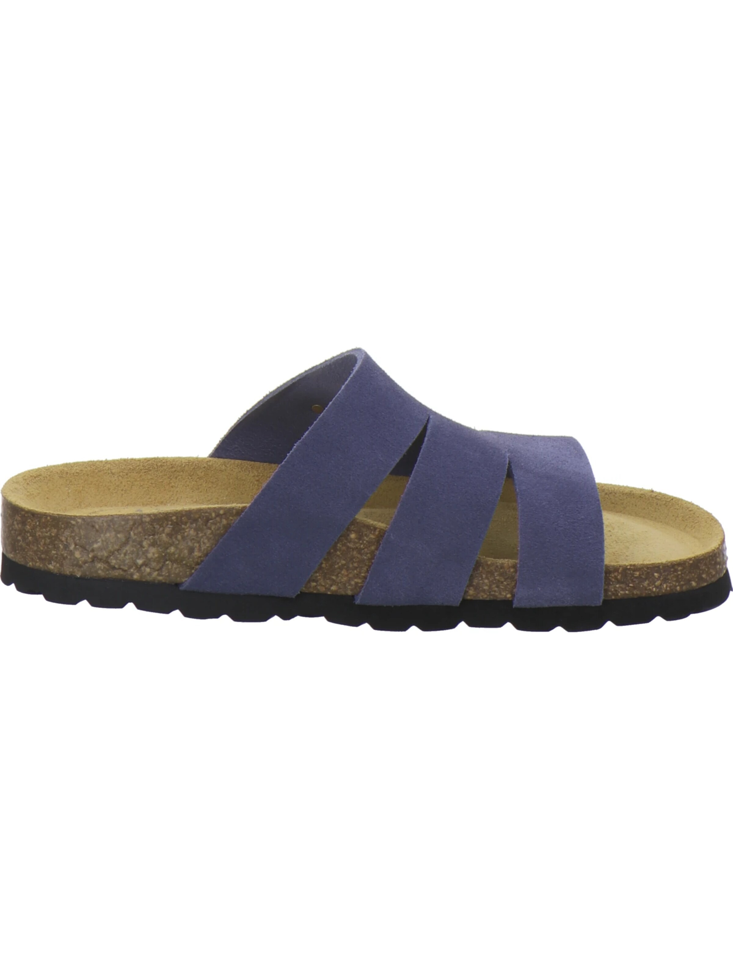 AFS-Schuhe - Zapatos abiertos 'Pantoletten Damen azzurro Veloursleder' en azul