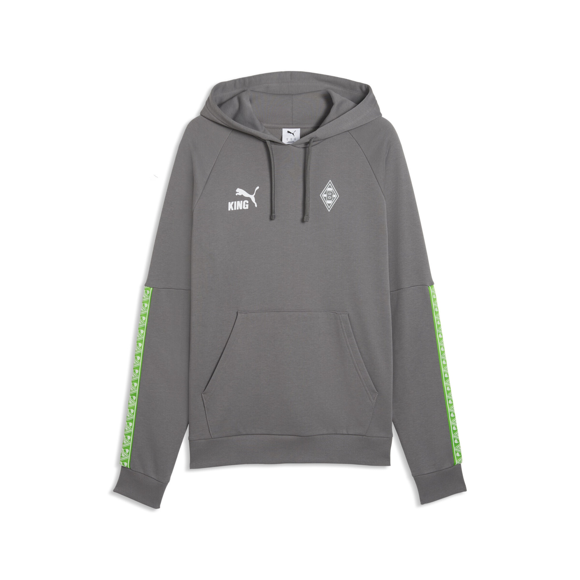 PUMA Sportsweatshirt 'Borussia Mönchengladbach FtblKING' in Grau: Vorderseite