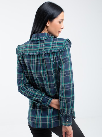 BIG STAR Blouse 'Frilo' in Blue