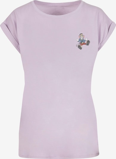 ABSOLUTE CULT T-shirt 'Tom and Jerry - Frankenstein Tom' en bleu / gris basalte / lavande / rouge feu, Vue avec produit