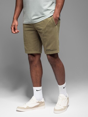 Ombre Regular Trousers in Green