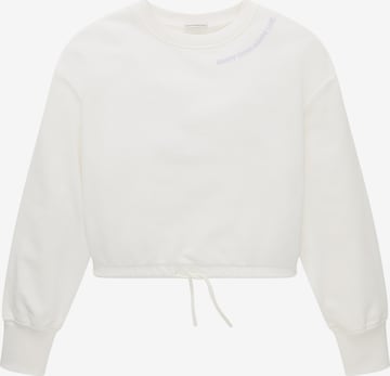 TOM TAILOR Sweatshirt in White: front