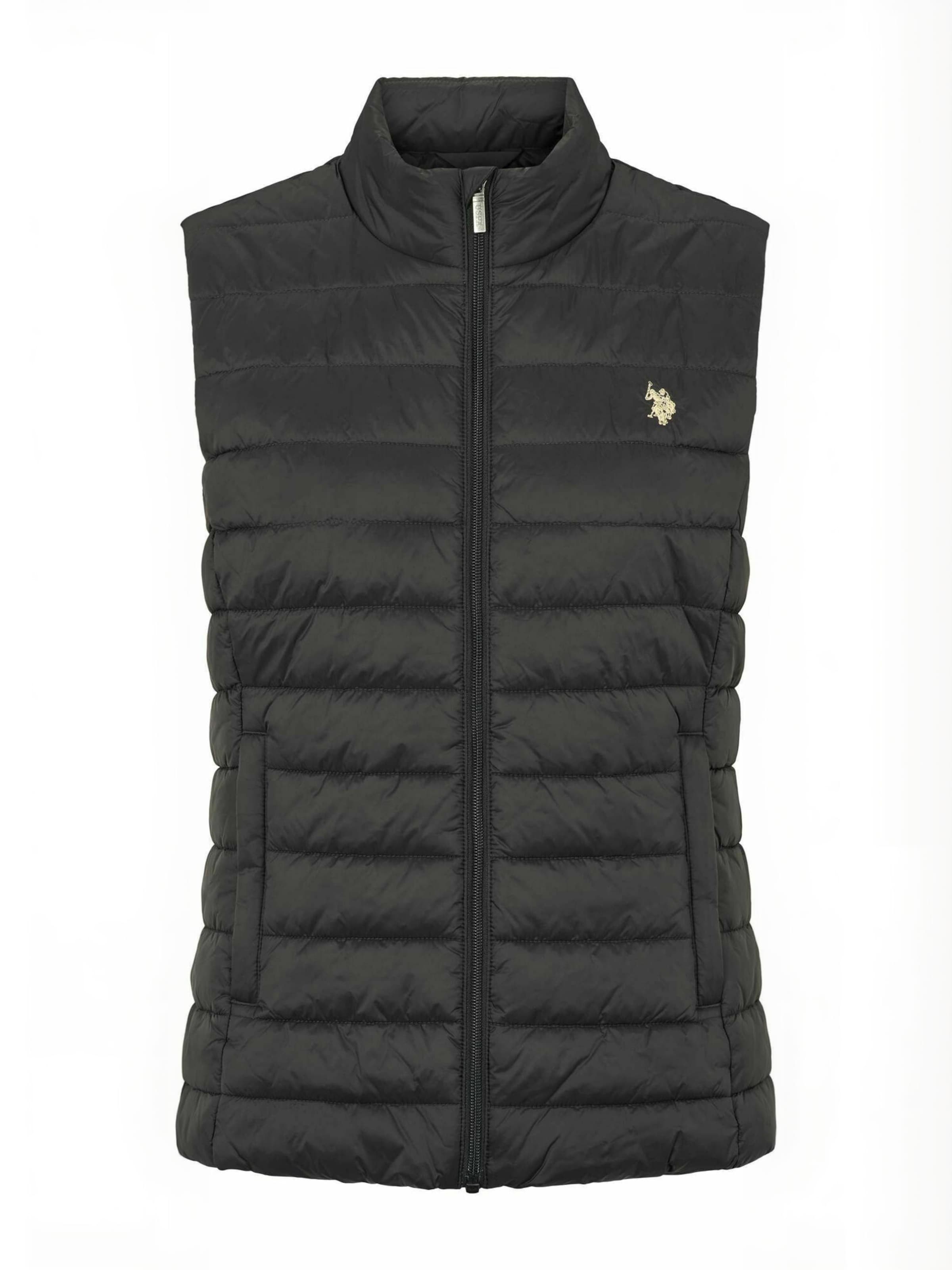 U.S. POLO ASSN. Vest ' UWVive ' in Black: front