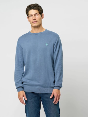 U.S. POLO ASSN. Pullover 'Adair' i blå: forside
