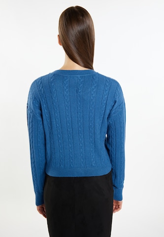 Geacă tricotată 'Biany' de la MYMO pe albastru
