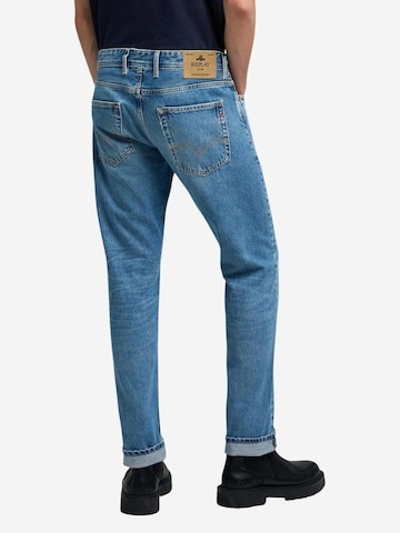 REPLAY Slimfit Jeans in Blauw