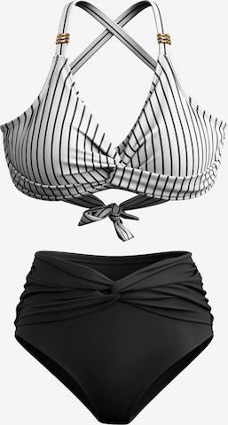 MEETWEE Klassisch Bikini in Weiß: Vorderseite