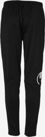 UHLSPORT Tapered Workout Pants in Black