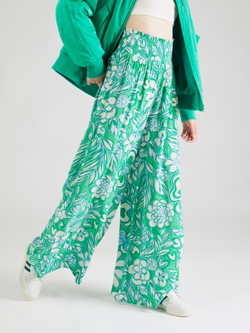 Fabienne Chapot Wide Leg Bukser 'Palapa' i grøn: forside