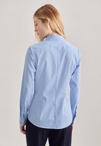 SEIDENSTICKER Blouse 'Schwarze Rose' in Blauw