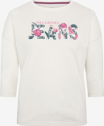 Oklahoma Jeans Shirt in White: front