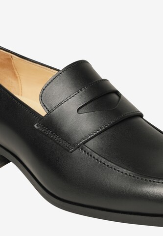 Henry Stevens Loafer Durchgenäht ' Murray PL ' in Schwarz