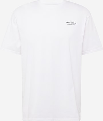 Denim Project T-Shirt 'Barcelona' in Weiß: predná strana