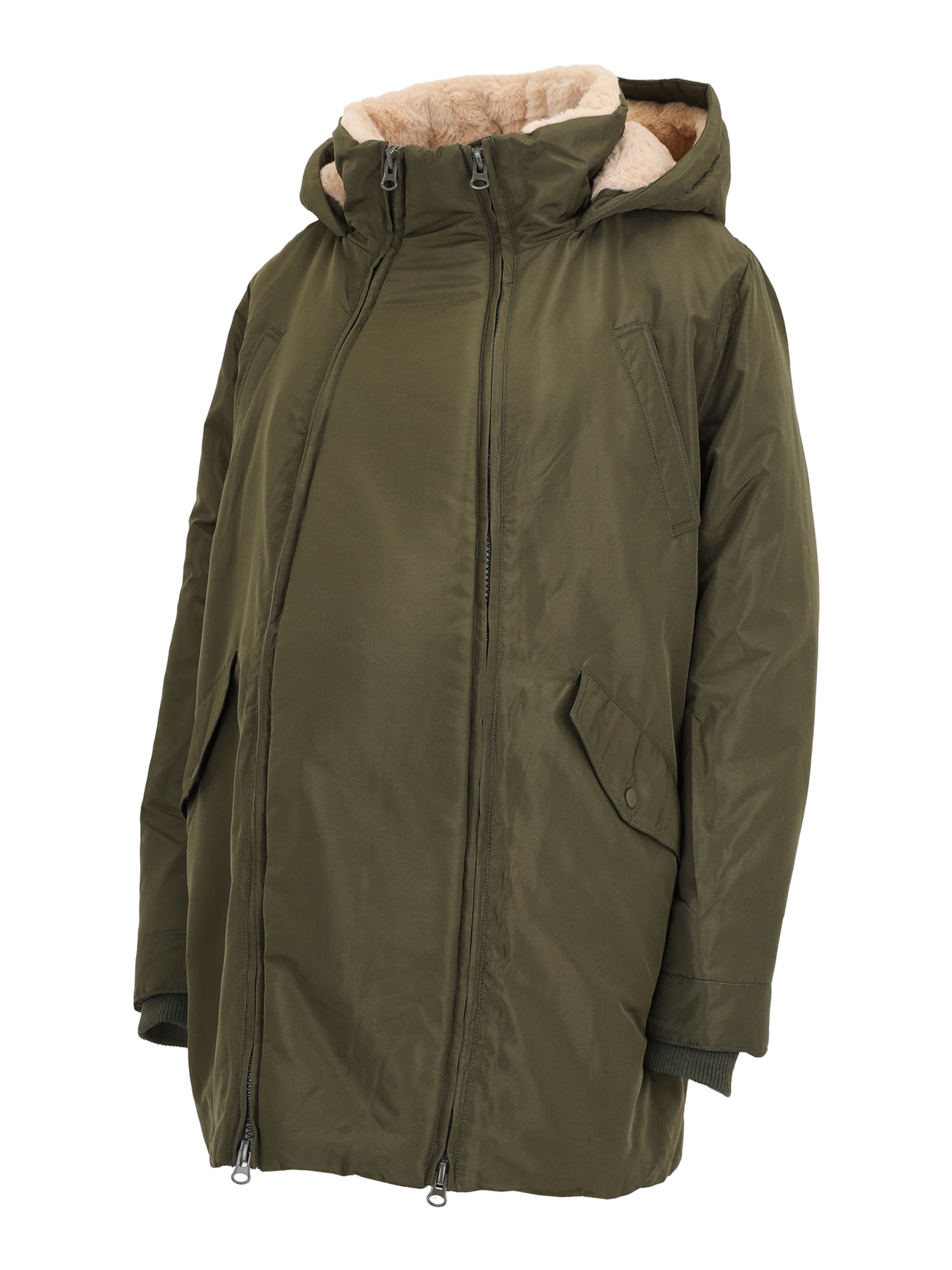 LOVE2WAIT Зимняя парка в Зеленый: спереди