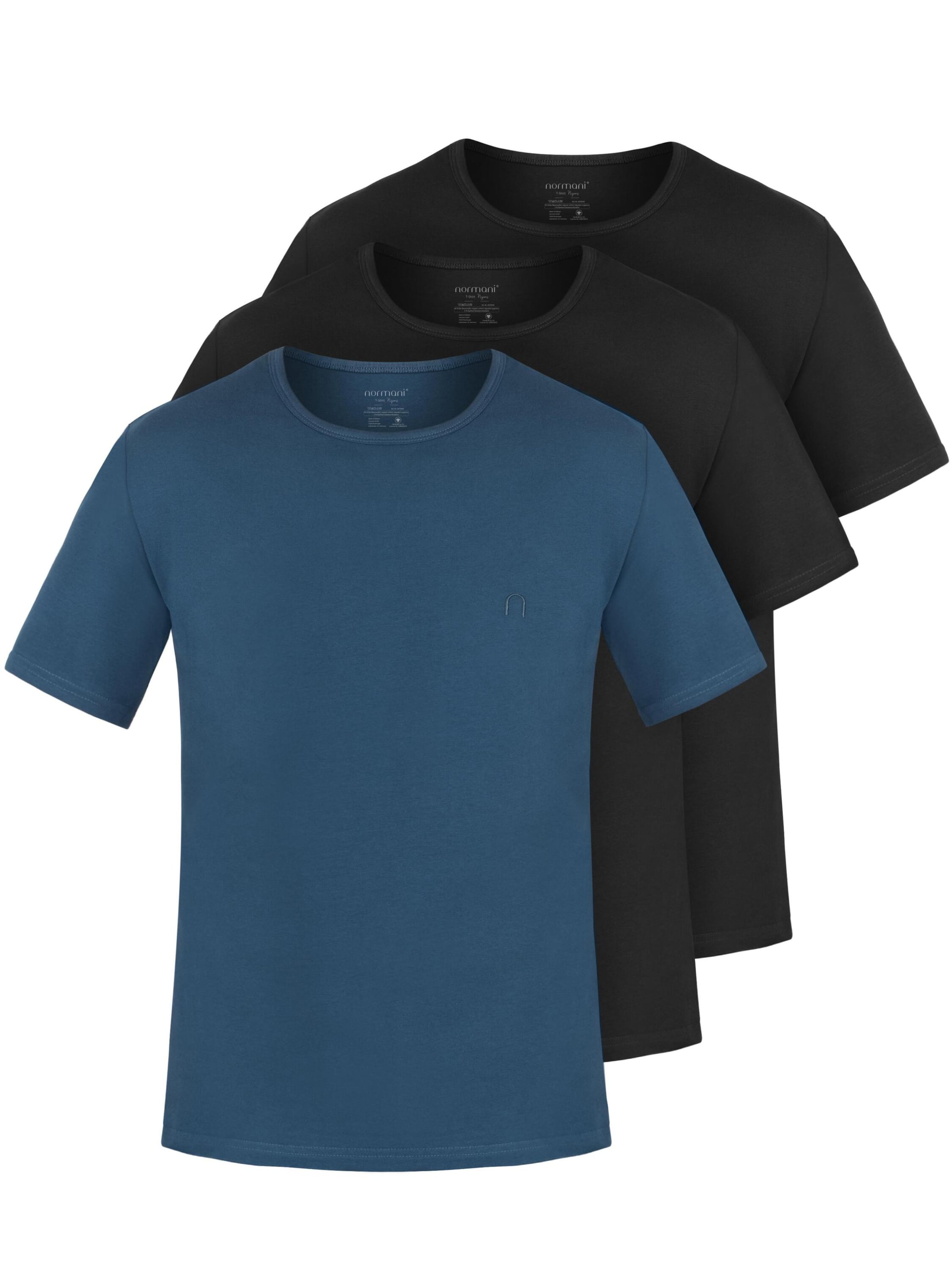 normani T-Shirt 'Nyons' in Blau: Vorderseite