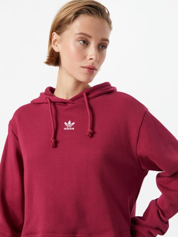 raudona ADIDAS ORIGINALS Megztinis be užsegimo 'Adicolor Essentials French Terry'