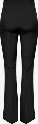 évasé Pantalon à plis ONLY en noir