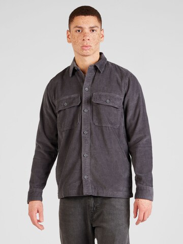 Coupe regular Chemise HOLLISTER en gris : devant