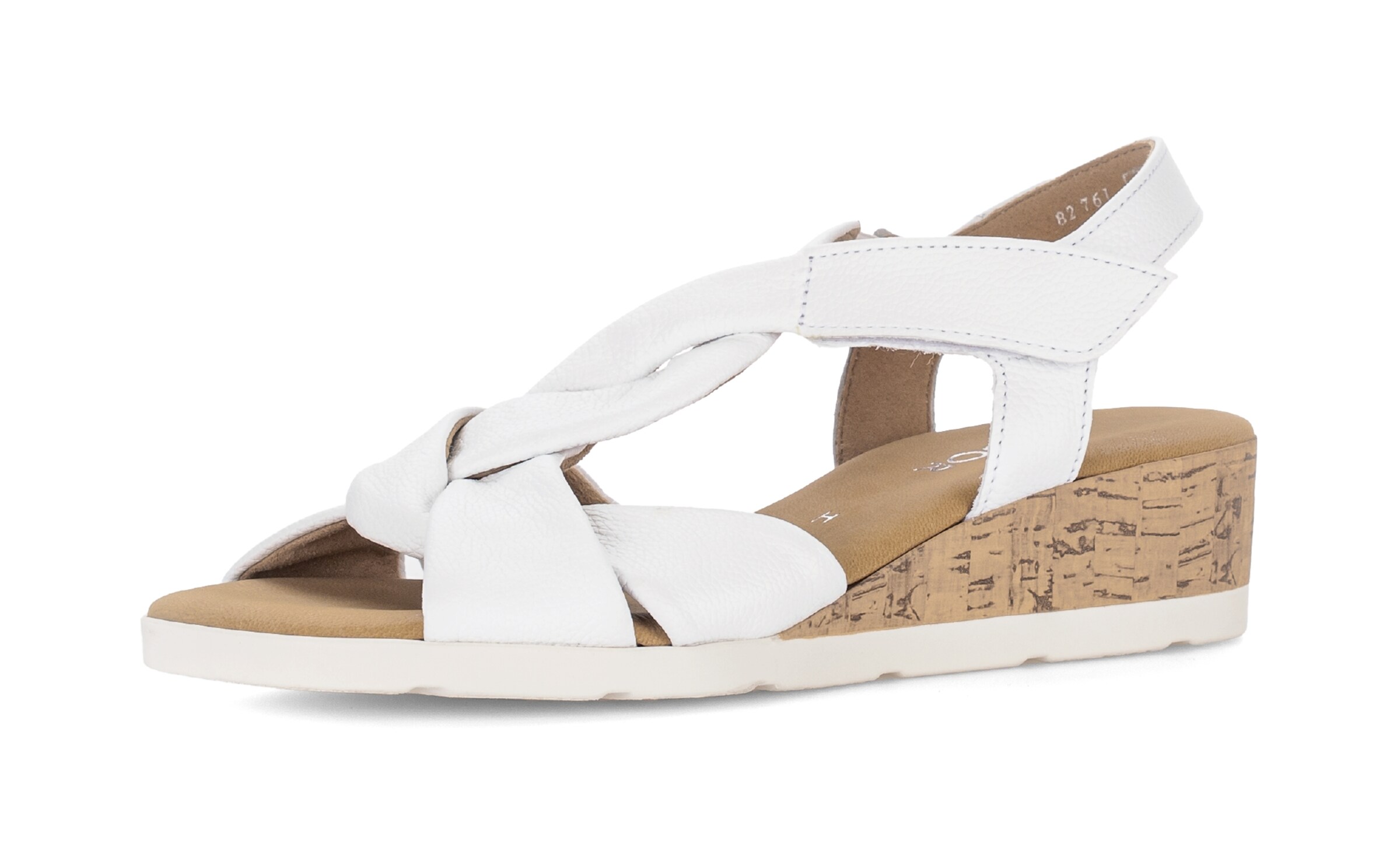 GABOR Sandale in Weiß: Vorderseite