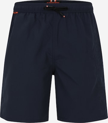 Shorts de bain 'PREMIUM' Superdry en bleu : devant