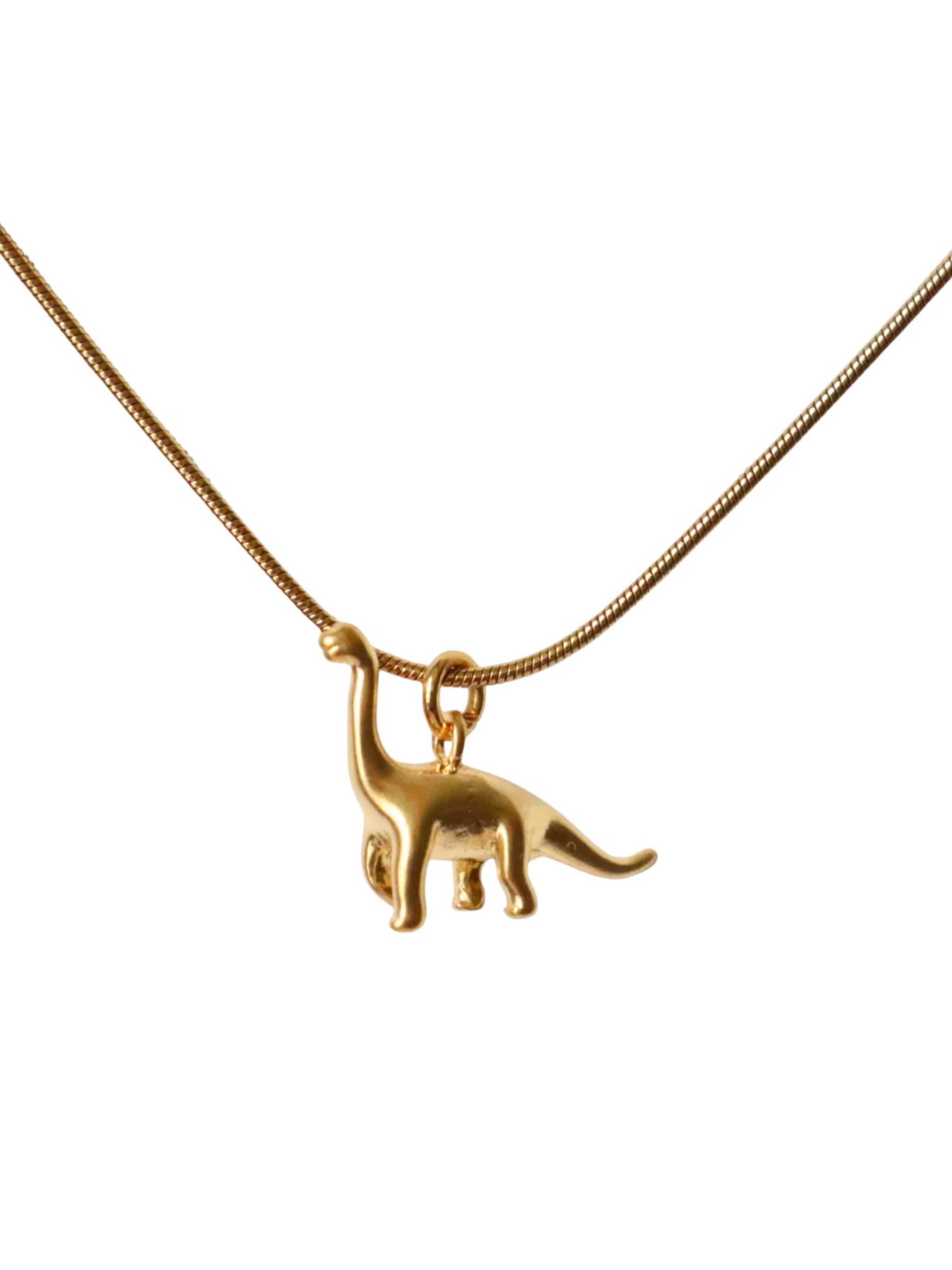 Fräulein Wunder Kette 'Dino Brachiosaurus'‌‌‌‌‌‌‌‌ in Gold