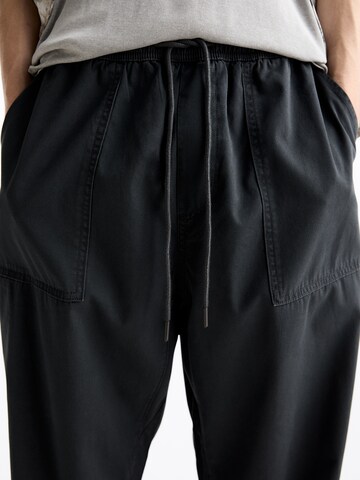 Pull&Bear Wide Leg Hosen in Grau