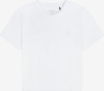 SCHIESSER Shirt ' SCHIESSER 150 YEARS ' in Wit: voorkant