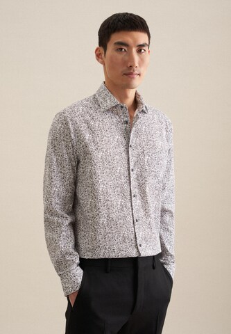 SEIDENSTICKER Regular fit Business Shirt in Grey: front