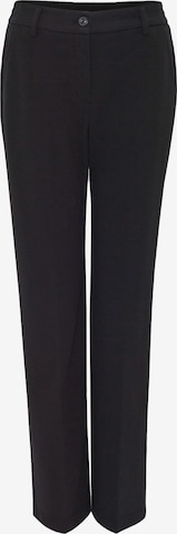 OPUS Regular Pleated Pants 'Mauno' in Black: front