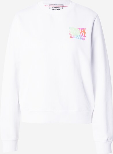 SCOTCH & SODA Sweatshirt in hellgrün / orange / pink / weiß, Produktansicht