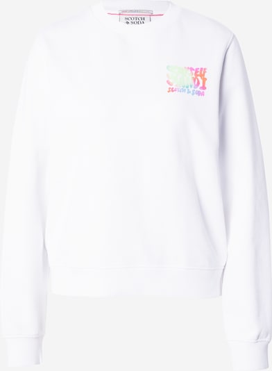 SCOTCH & SODA Sweatshirt i ljusgrön / orange / rosa / vit, Produktvy