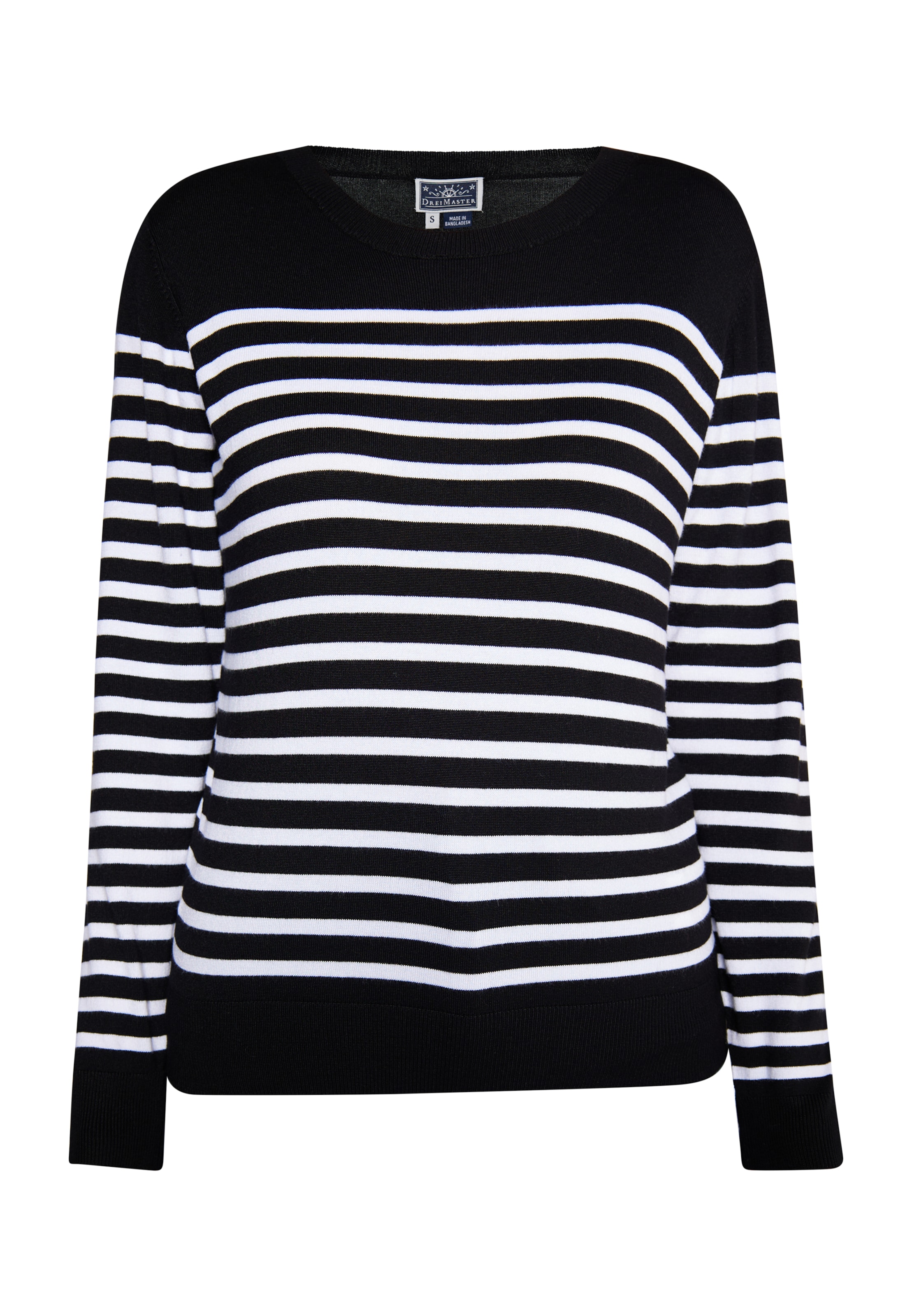 DreiMaster Maritim Sweater in Black: front