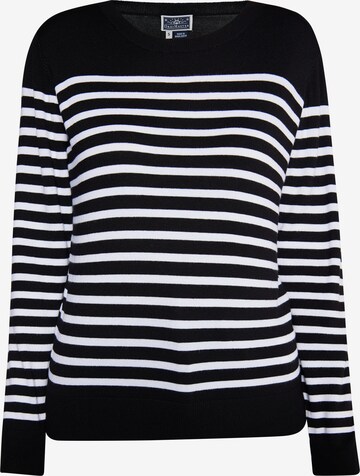 Pull-over DreiMaster Maritim en noir : devant