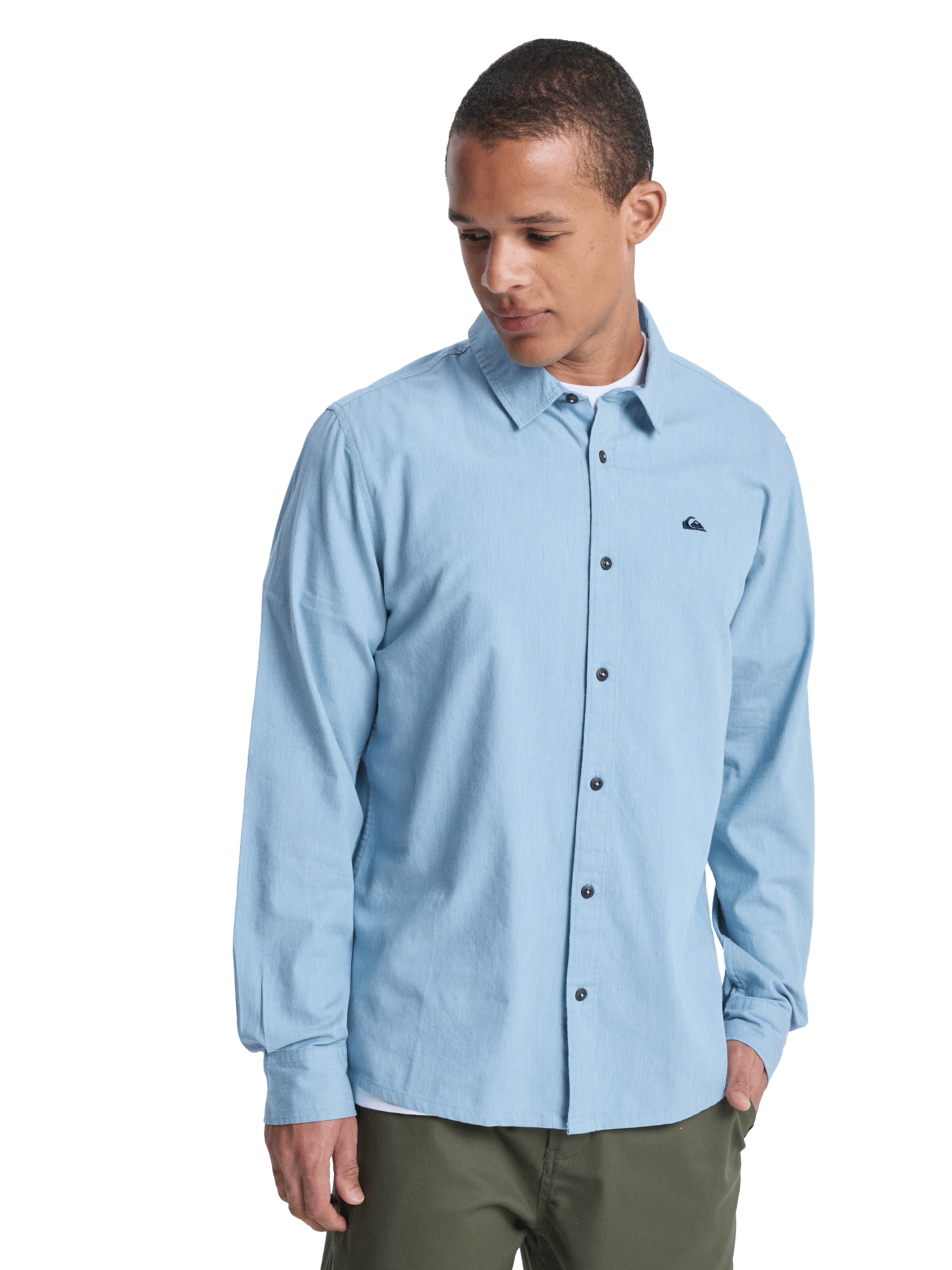 QUIKSILVER Regular Fit Hemd in Blau: Vorderseite