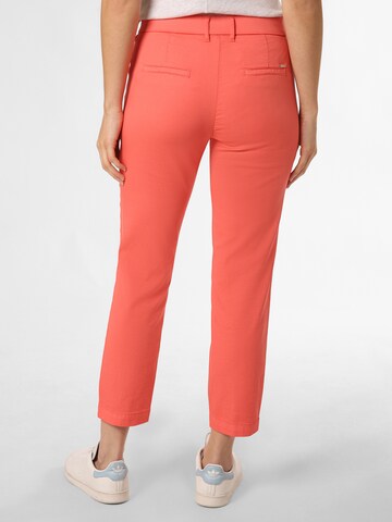 TONI Slim fit Pleat-Front Pants ' Luisa ' in Orange