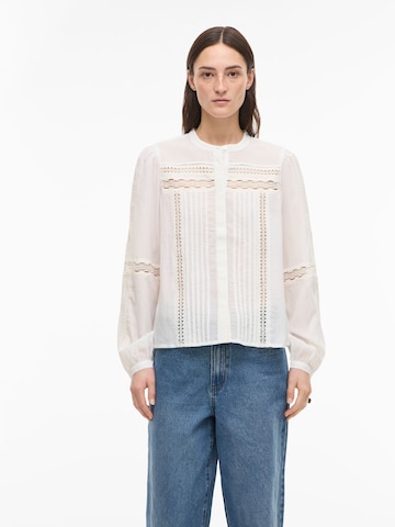 Chemisier ROUGE EDIT en blanc : devant